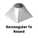 sheet metal transition kit|rectangle to round transition calculator.